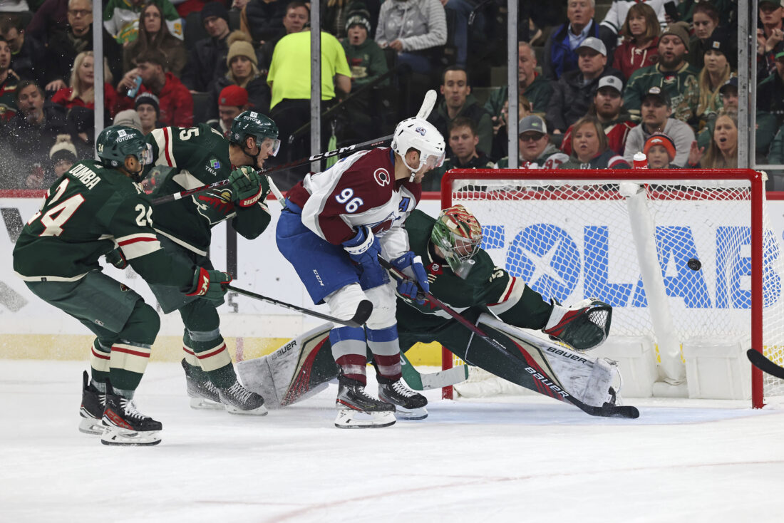 Avalanche keep goaliechallenged Wild winless in 63 victory News, Sports, Jobs Marshall